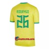 Virallinen Fanipaita Brasilia RODRYGO 26 Kotipelipaita MM-Kisat 2022 - Miesten